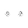 Unode50 Interwoven Hoop Silver Earrings In Silver
