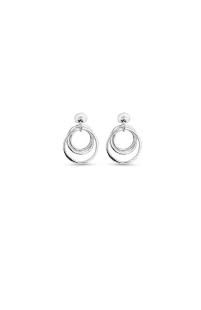 Unode50 Irregular Hoop Earrings In Silver