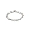 Unode50 Journey Beaded Stetch Bracelet In Silver