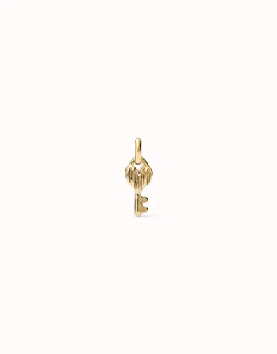 Unode50 Key-shaped Charm In Gold