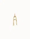 Unode50 Large A Initial Charm In Gold