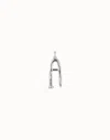 Unode50 Large A Initial Charm In Silver