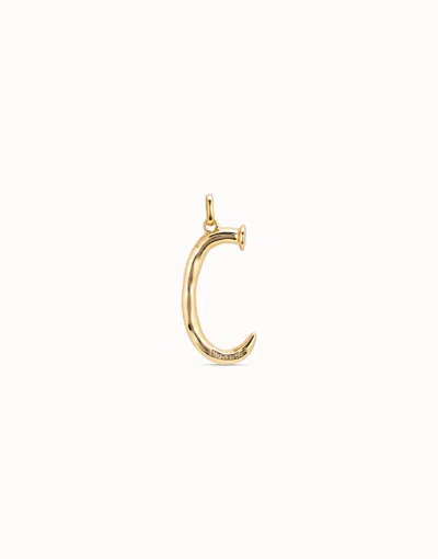 Unode50 Large C Initial Charm In Gold