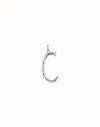Unode50 Large C Initial Charm In Silver