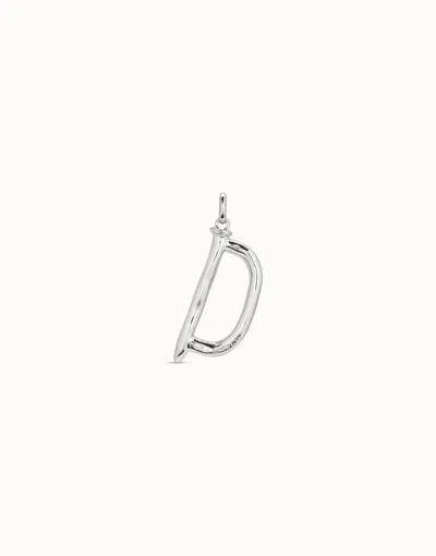 Unode50 Large D Initial Charm In Metallic