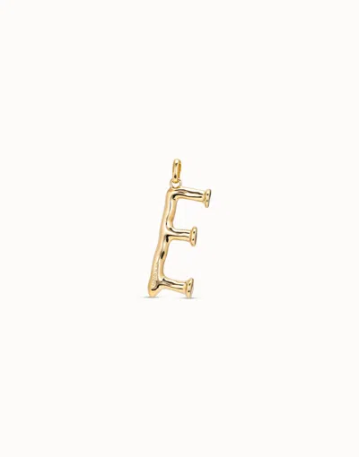 Unode50 Large E Initial Charm In Gold