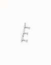 Unode50 Large E Initial Charm In Silver
