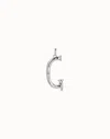 Unode50 Large G Initial Charm In Silver