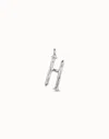 Unode50 Large H Initial Charm In Silver