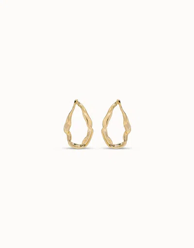 Unode50 Large Hoop Earrings In Gold