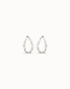 Unode50 Large Hoop Earrings In Silver