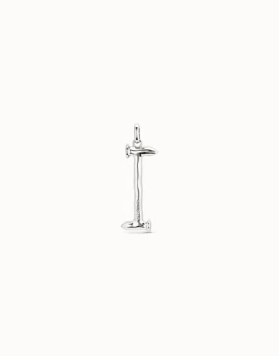 Unode50 Large I Initial Charm In Silver