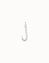 Unode50 Large J Initial Charm In Silver