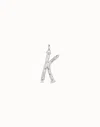 Unode50 Large K Initial Charm In Silver