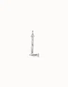 Unode50 Large L Initial Charm In Silver