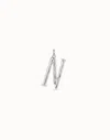 Unode50 Large N Initial Charm In Silver