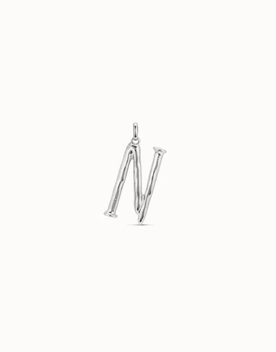 Unode50 Large N Initial Charm In Silver