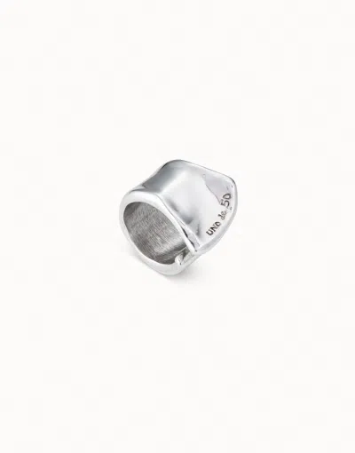 Unode50 Large Open Ring In Silver