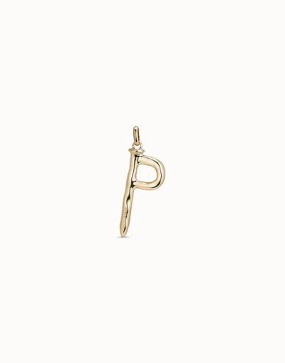 Unode50 Large P Initial Charm In Gold