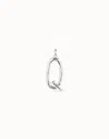 Unode50 Large Q Initial Charm In Silver