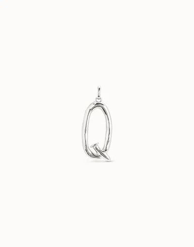 Unode50 Large Q Initial Charm In Silver