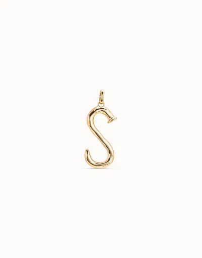 Unode50 Large S Initial Charm In Gold