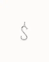 Unode50 Large S Initial Charm In Silver