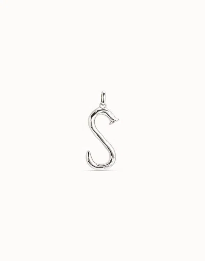 Unode50 Large S Initial Charm In Silver