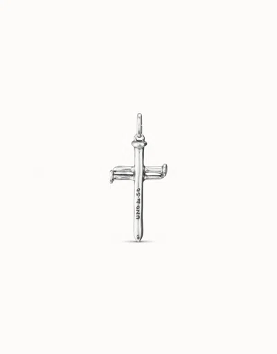 Unode50 Large Sized Cross Charm In White