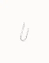 Unode50 Large U Initial Charm In Silver
