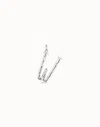 Unode50 Large W Initial Charm In Silver
