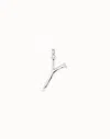 Unode50 Large Y Initial Charm In Black