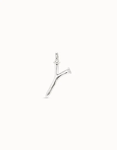 Unode50 Large Y Initial Charm In Black