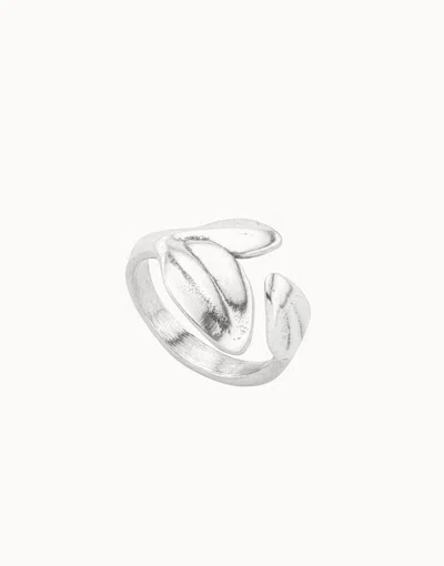 Unode50 Leaf‑shape Ring In Silver