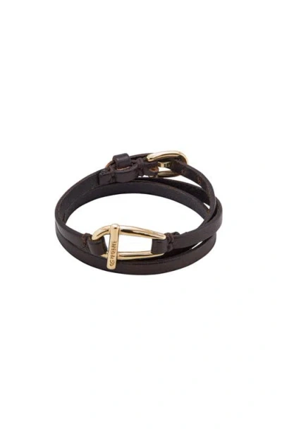 Unode50 Leather Link Bracelet In Brown