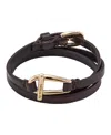 Unode50 Leather Link Bracelet In Brown