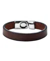 Unode50 Leather Sterling Bracelet In Multi