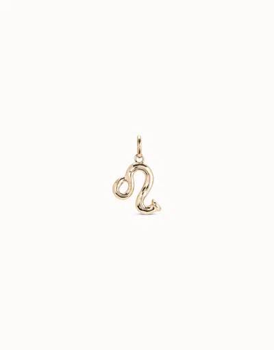 Unode50 Leo Shaped Charm In Gold