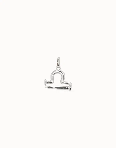 Unode50 Libra Shaped Charm In Silver