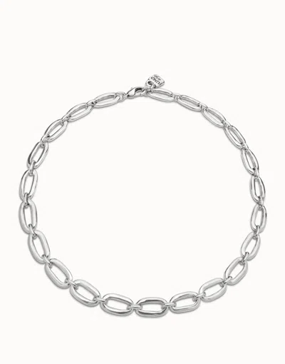 Unode50 Link Chain Necklace In Silver