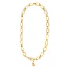 Unode50 Link Shape Classic Carabiner Necklace In Gold