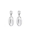 Unode50 Link Shape Drop Earrings In Blue