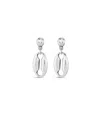 Unode50 Link Shape Drop Earrings In Metallic