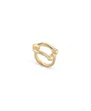 Unode50 Link Shaped Metal Alloy Ring In Gold