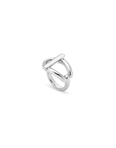 Unode50 Anillo Bañado En Plata De Ley In Metallic