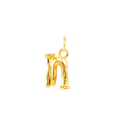 Unode50 Little Alphabetical Metal Alloy Pendant Charms In Gold N