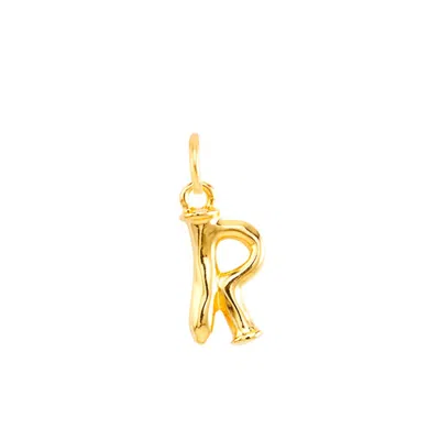 Unode50 Little Alphabetical Metal Alloy Pendant Charms In Gold R