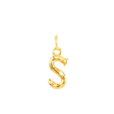 Unode50 Little Alphabetical Metal Alloy Pendant Charms In Gold S