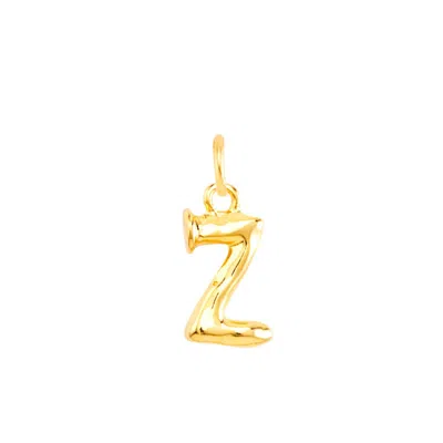 Unode50 Little Alphabetical Metal Alloy Pendant Charms In Gold Z