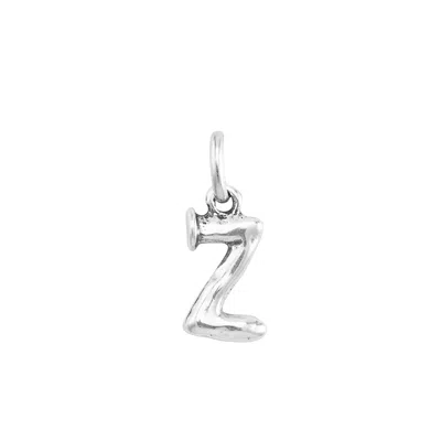 Unode50 Little Alphabetical Metal Alloy Pendant Charms In Silver Z